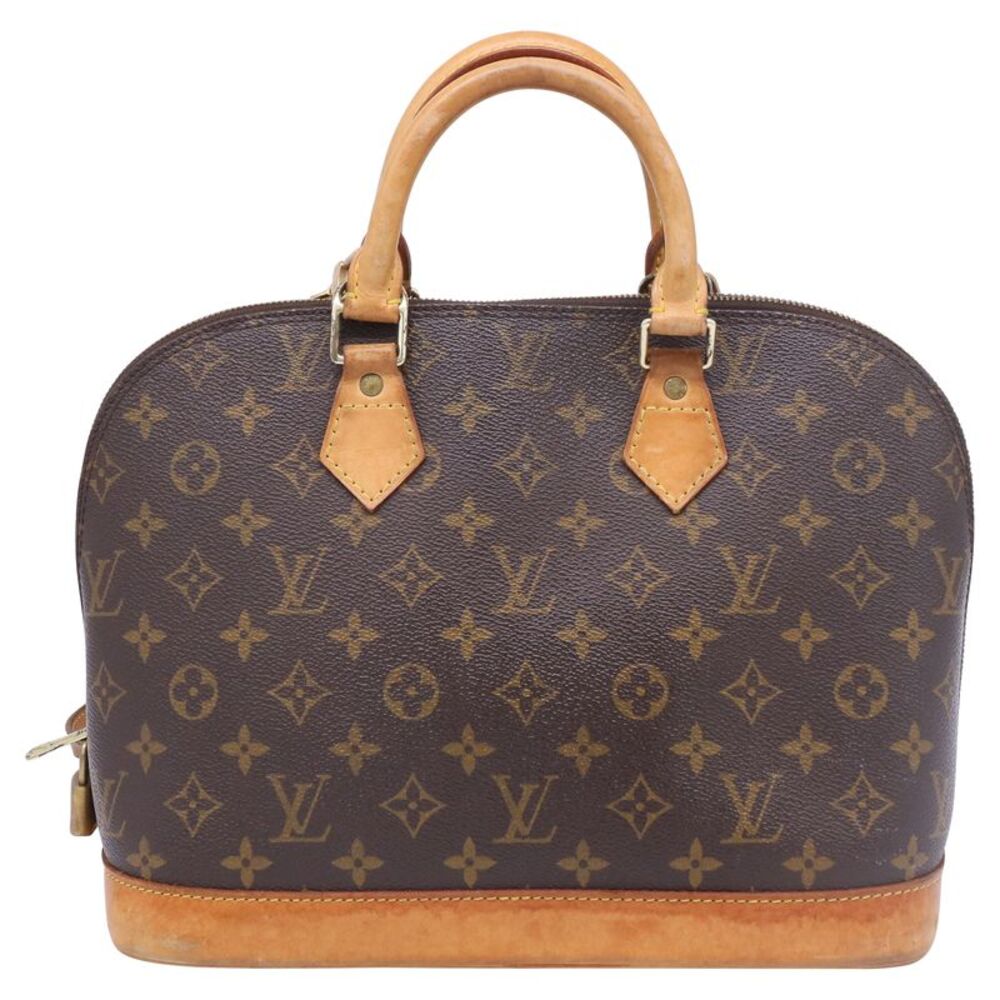 Louis Vuitton Alma PM Monogram Top Handle Bag in Brown Coated Canvas - Picture 6 of 10